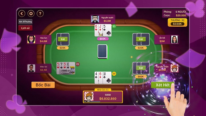 Hướng dẫn tham gia ván game Xì dách trực tuyến