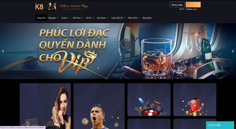 Khuyến mãi cực ưu đãi cho người mới tại K8